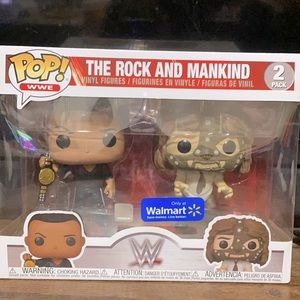WWE The Rock And Mankind Funko Pop